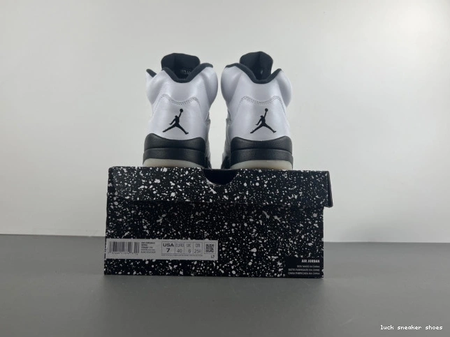 Reps LUCY 5 AIR DD0587-110 'WHITE JORDAN RETRO BLACK' 0807